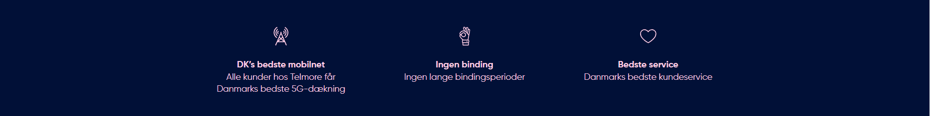 DK's bedste mobilnet, ingen binding, bedste service